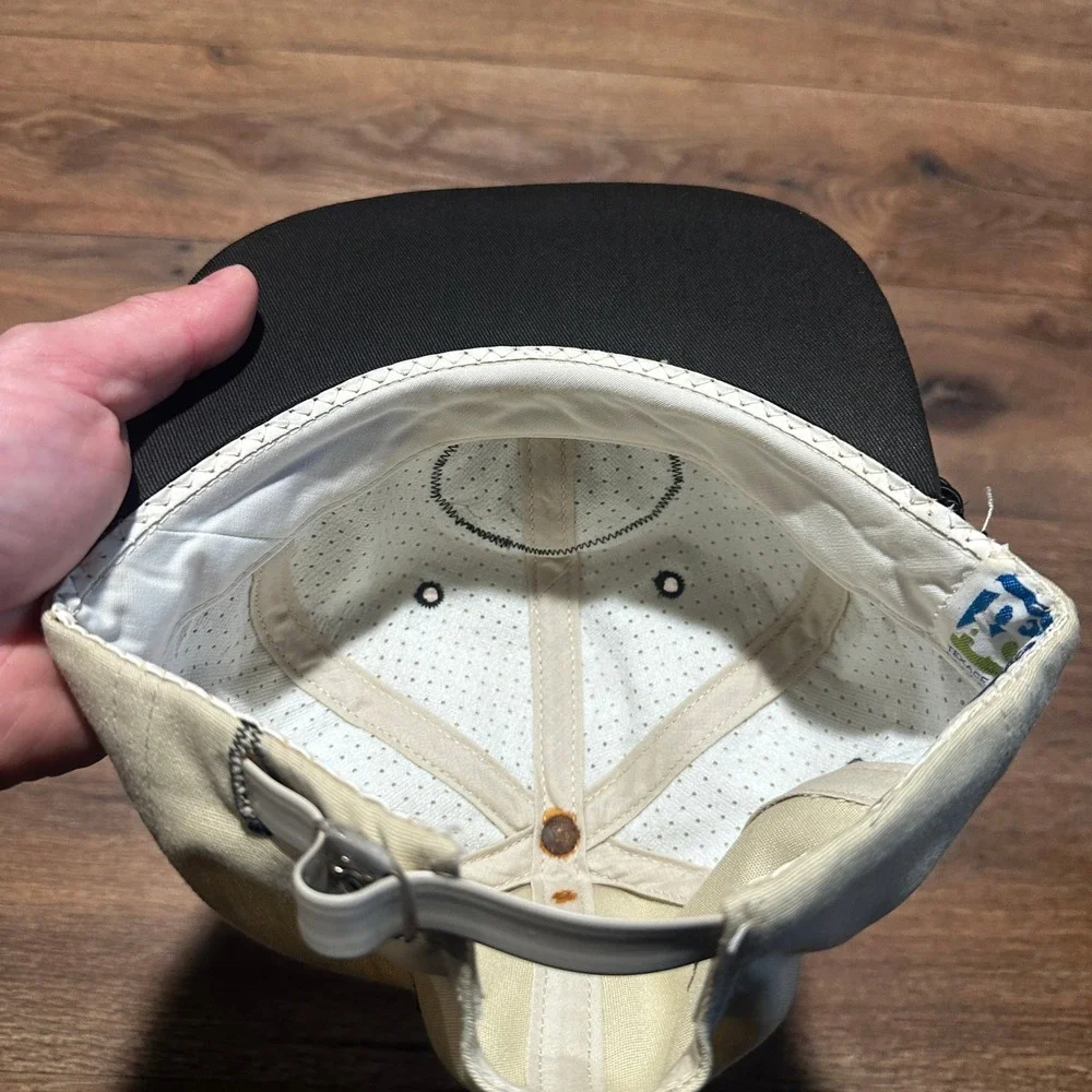 Vintage Lee Trevino 1976 Texace Tan Sombrero Patch Rope Snapback‎ Golf Hat Small